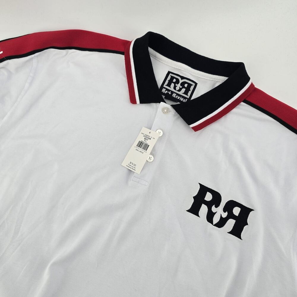 Rock Revival Short Sleeve Polo Shirt Men’s Size XXL Black Cotton